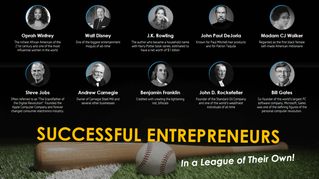 League of their Own Famous Entrepreneurs
