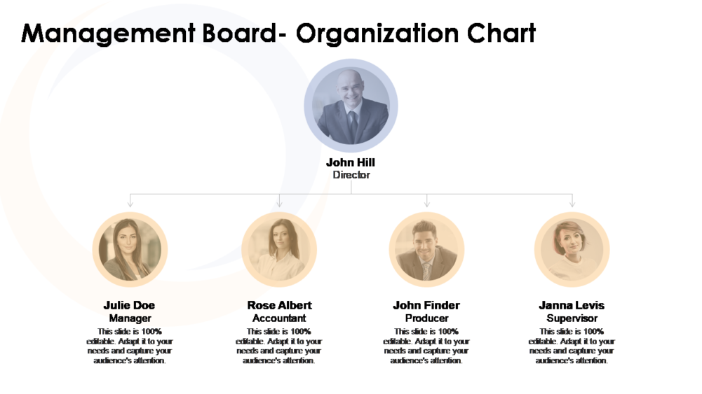 Management Board Organization Chart PPT PowerPoint Presentation