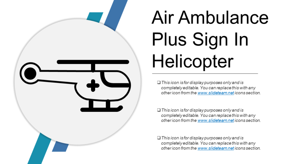 Air Ambulance Plus Sign In Helicopter