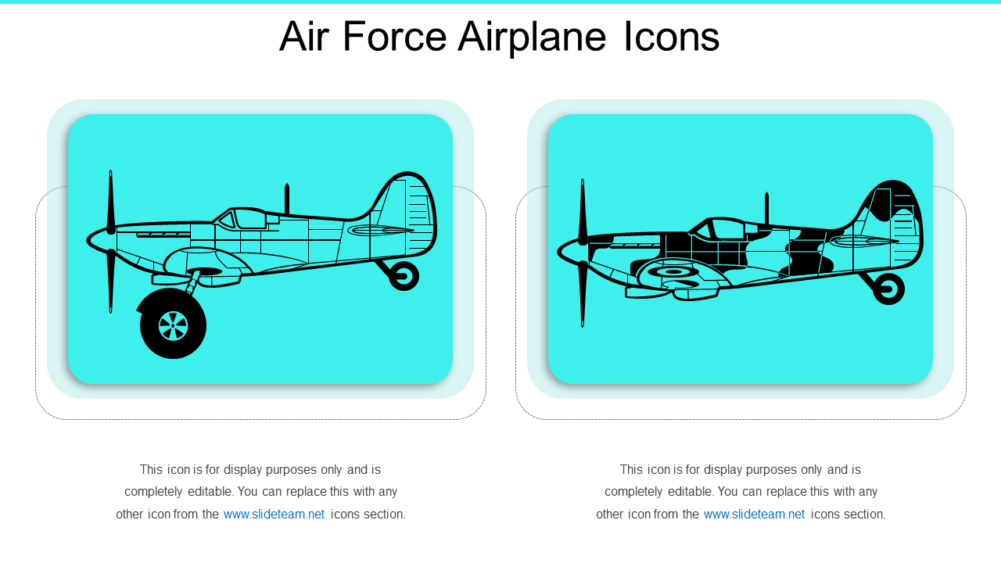 Air Force Airplane Icons