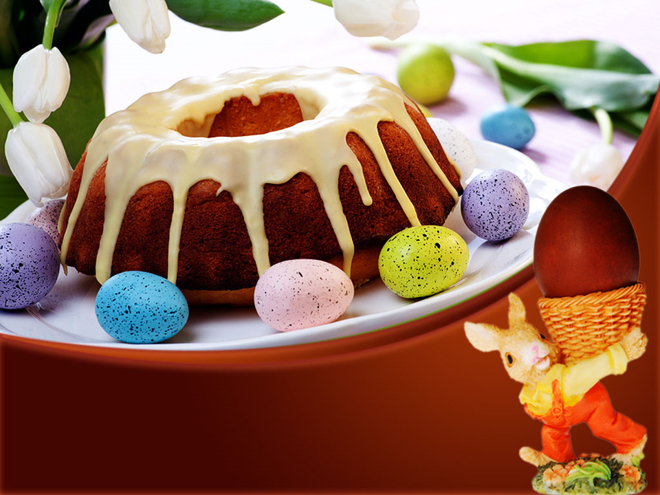 Easter Cake Food PowerPoint Templates And PowerPoint Backgrounds