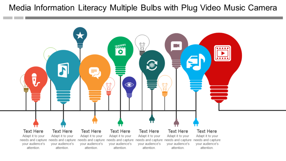 Media Information Literacy Multiple Bulbs