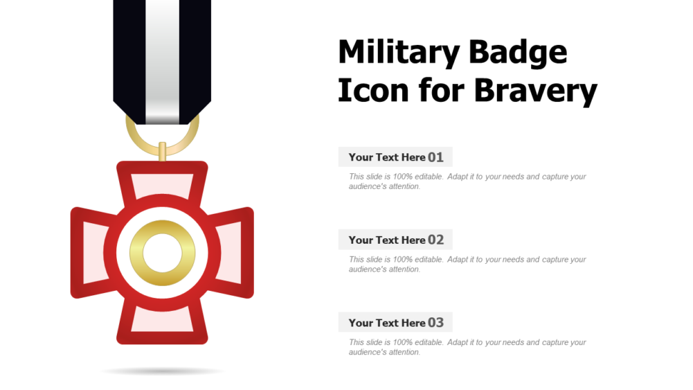 Military Badge Icon For Bravery