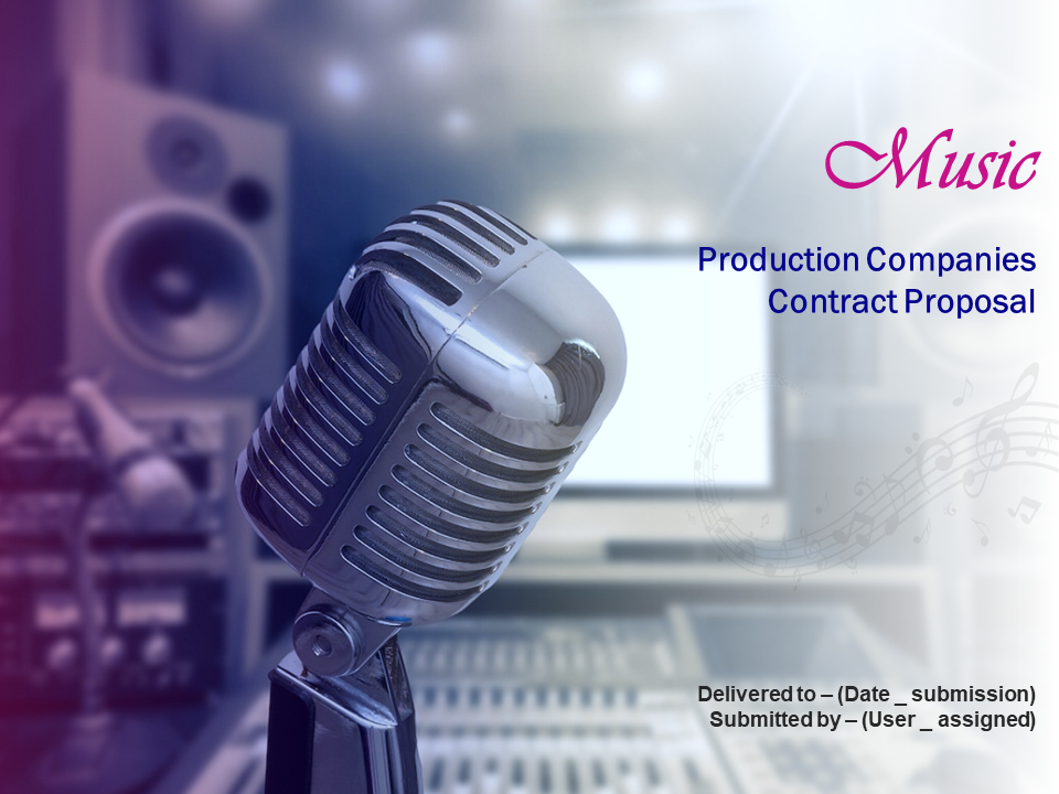 Music Production Companies Contract Proposal