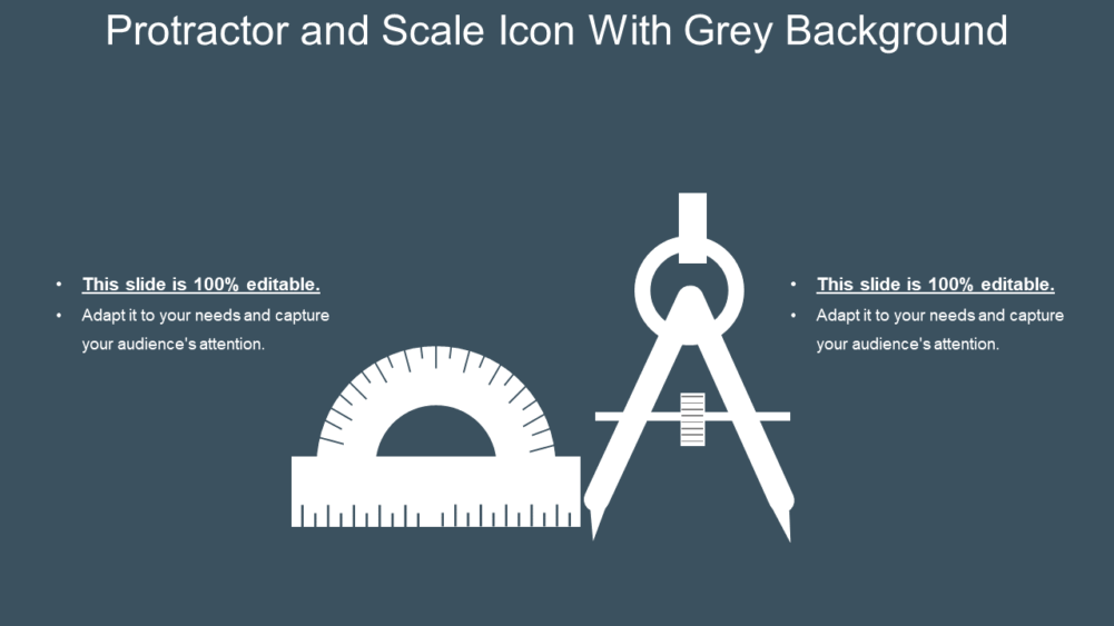 Protractor And Scale Icon