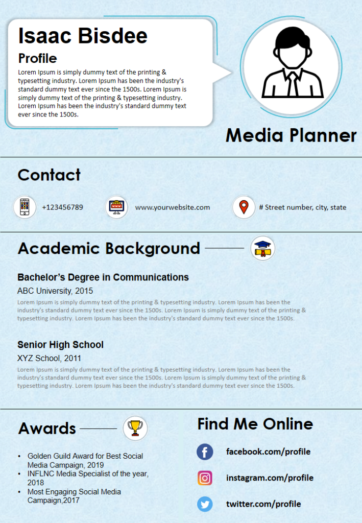 Resume Template 27 Resume Template 27