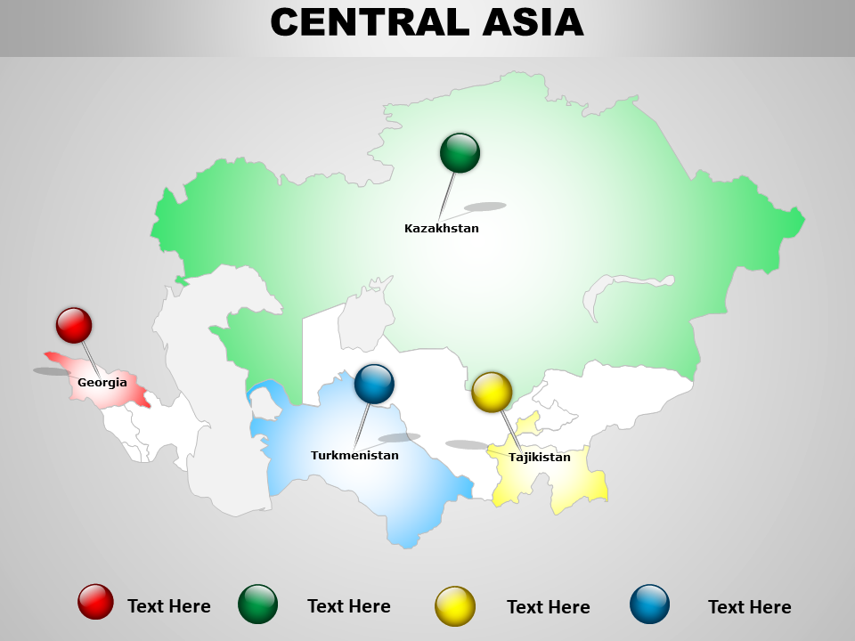 Central Asia Map Design