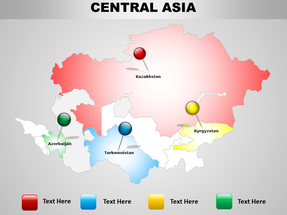 Central Asia Map Layout