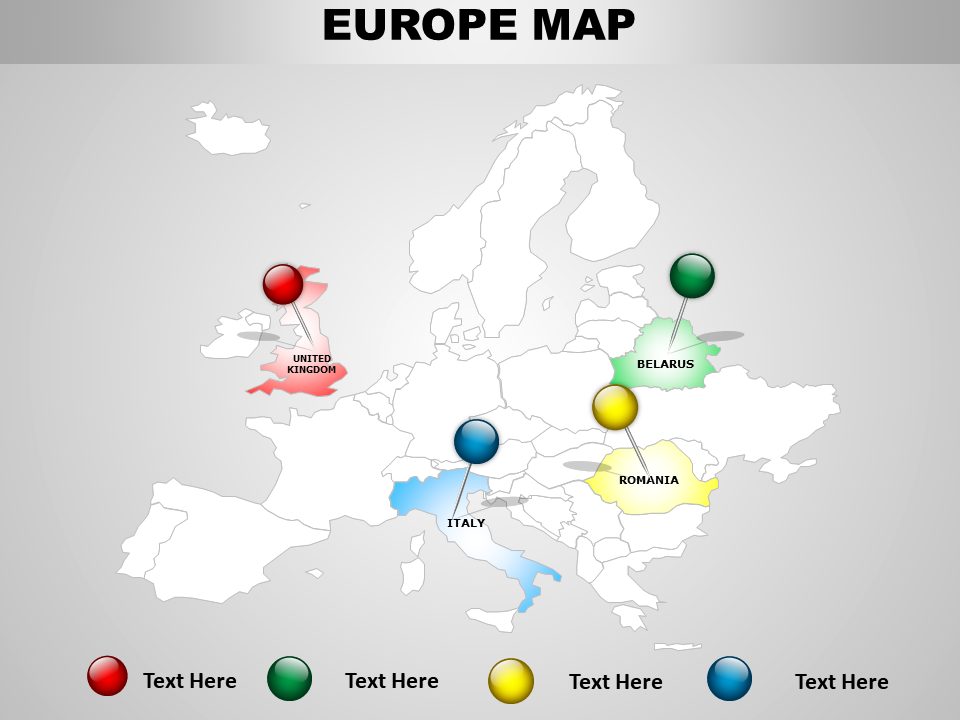 Continental Boundaries In European Map-