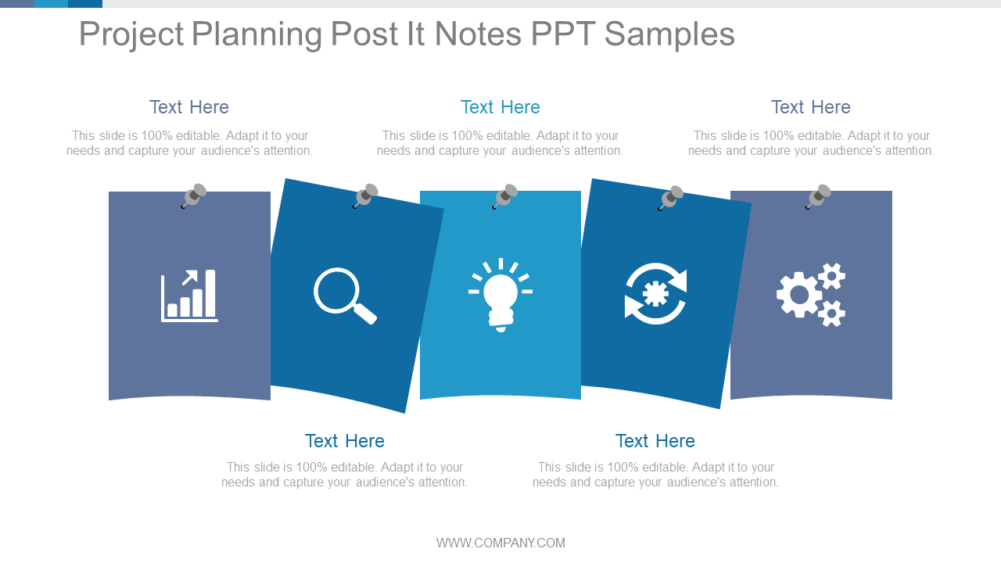 Project Planning Post It Notes PPT Samples