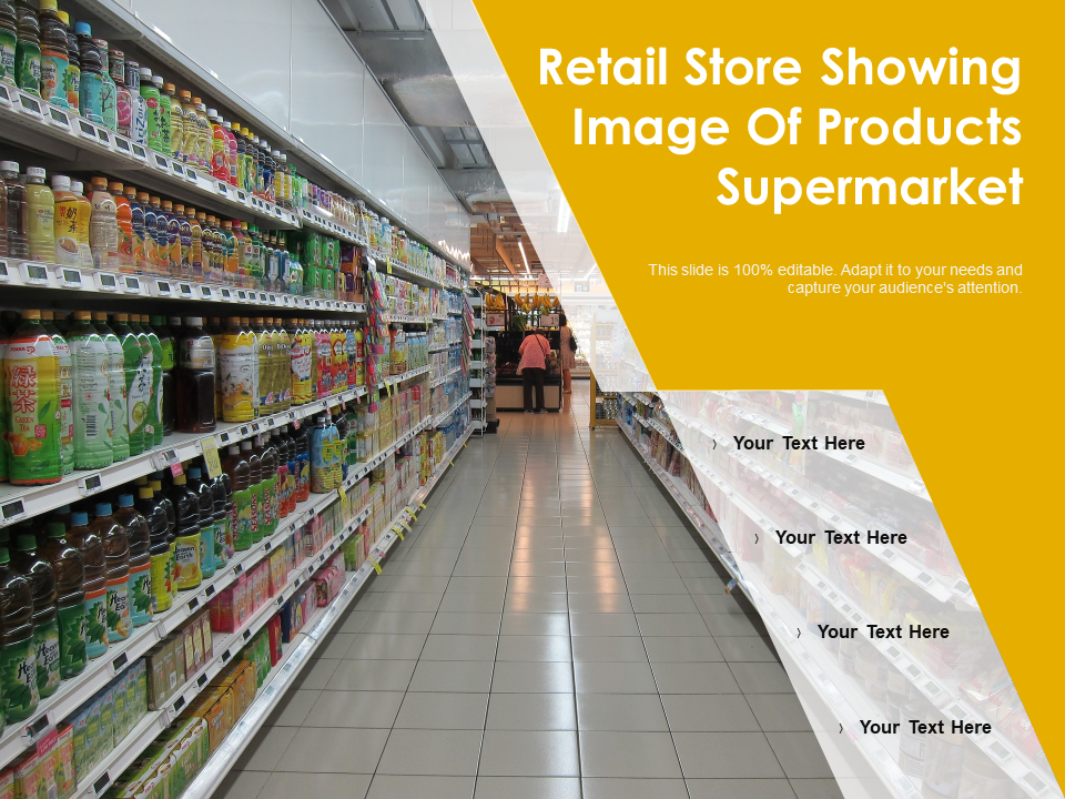 Retail Store Showing Image Of Products Supermarket