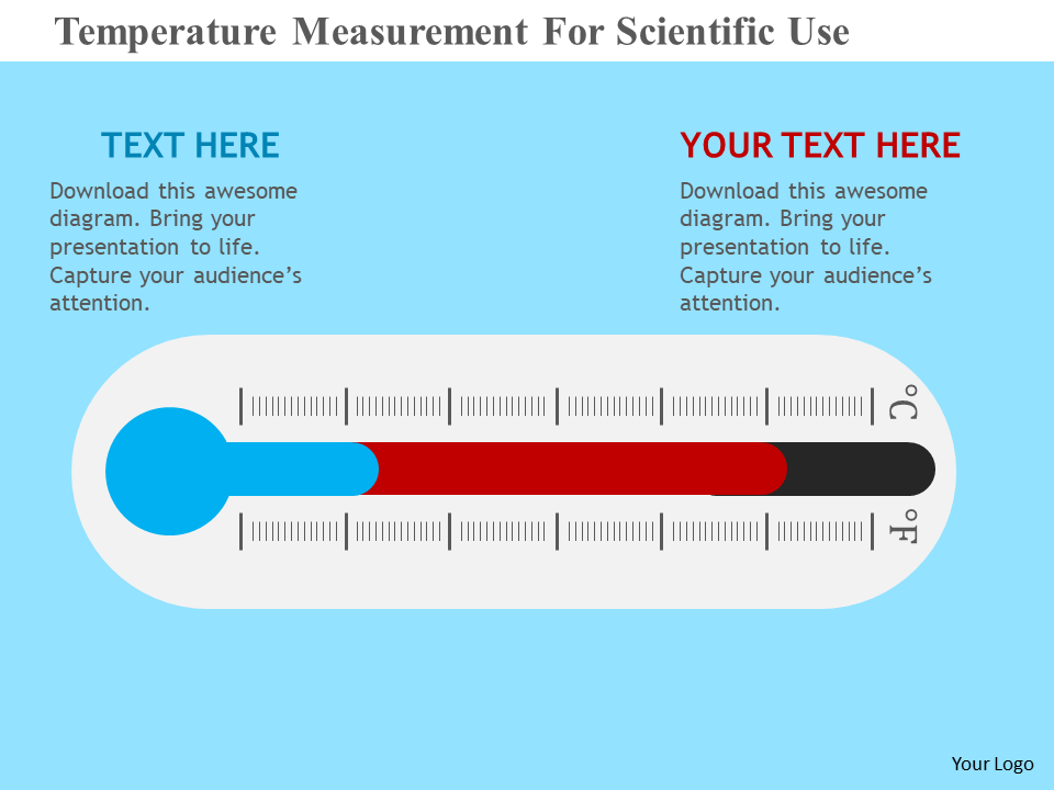 Temperature Measurement For Scientific Use Flat PowerPoint Design
