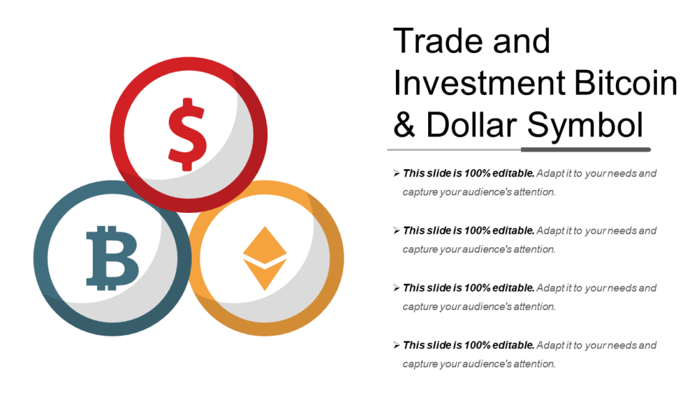 Trade And Investment Bitcoin And Dollar Symbol