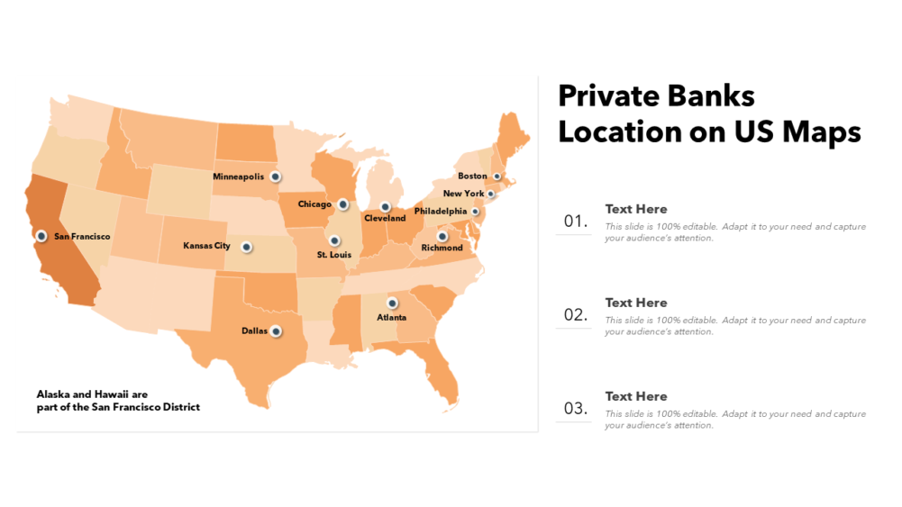 Private Banks Location On Us Maps