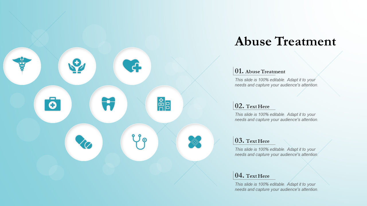 Abuse Treatment PPT PowerPoint Presentation Show Inspiration