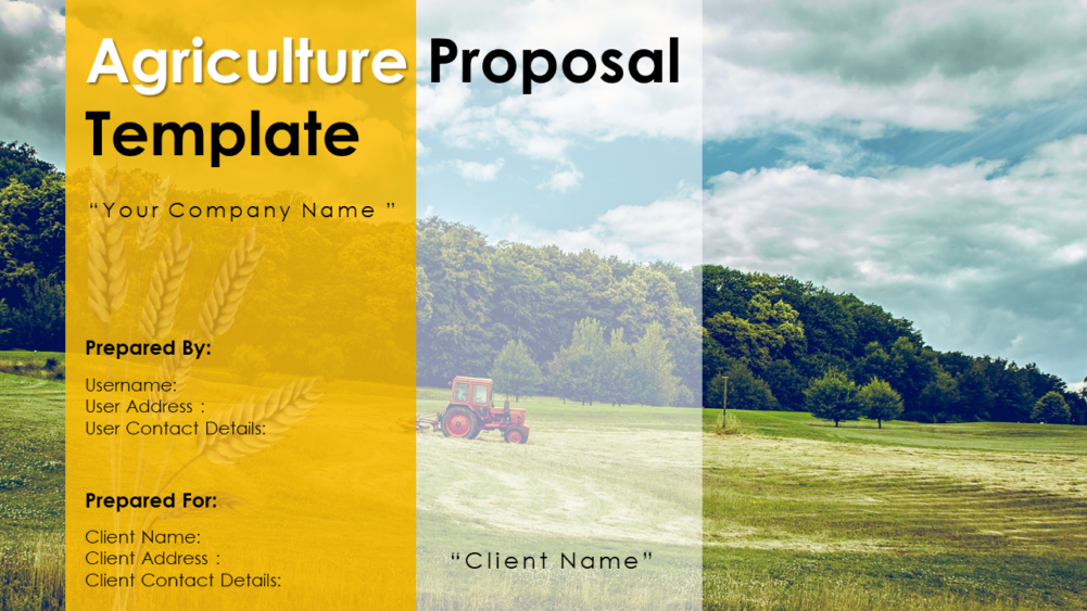 Agriculture Proposal Template