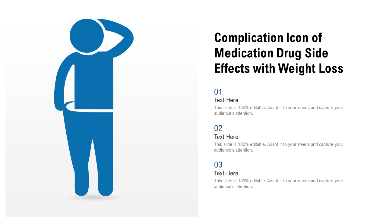 Complication Icon Of Medication Drug Side Effects With Weight Loss