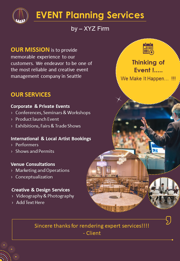 Conference Planning And Event Management