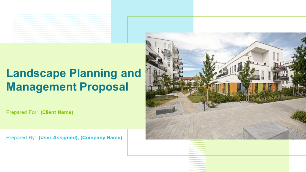Landscape Planning And Management Proposal