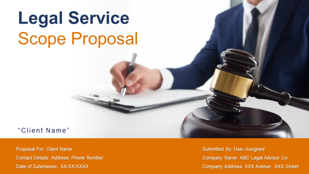 Legal Service Quotation Proposal