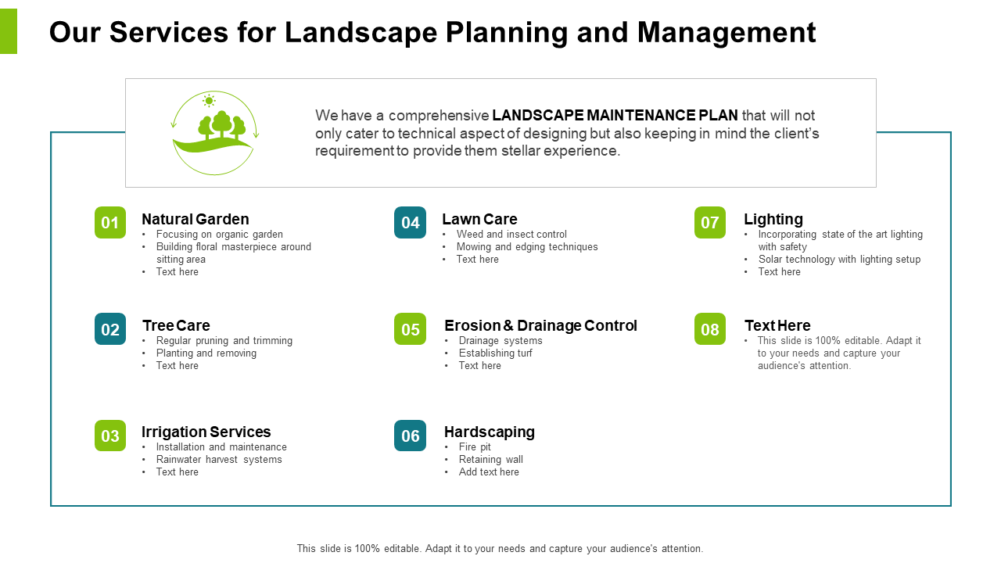 Our Services For Landscape Planning