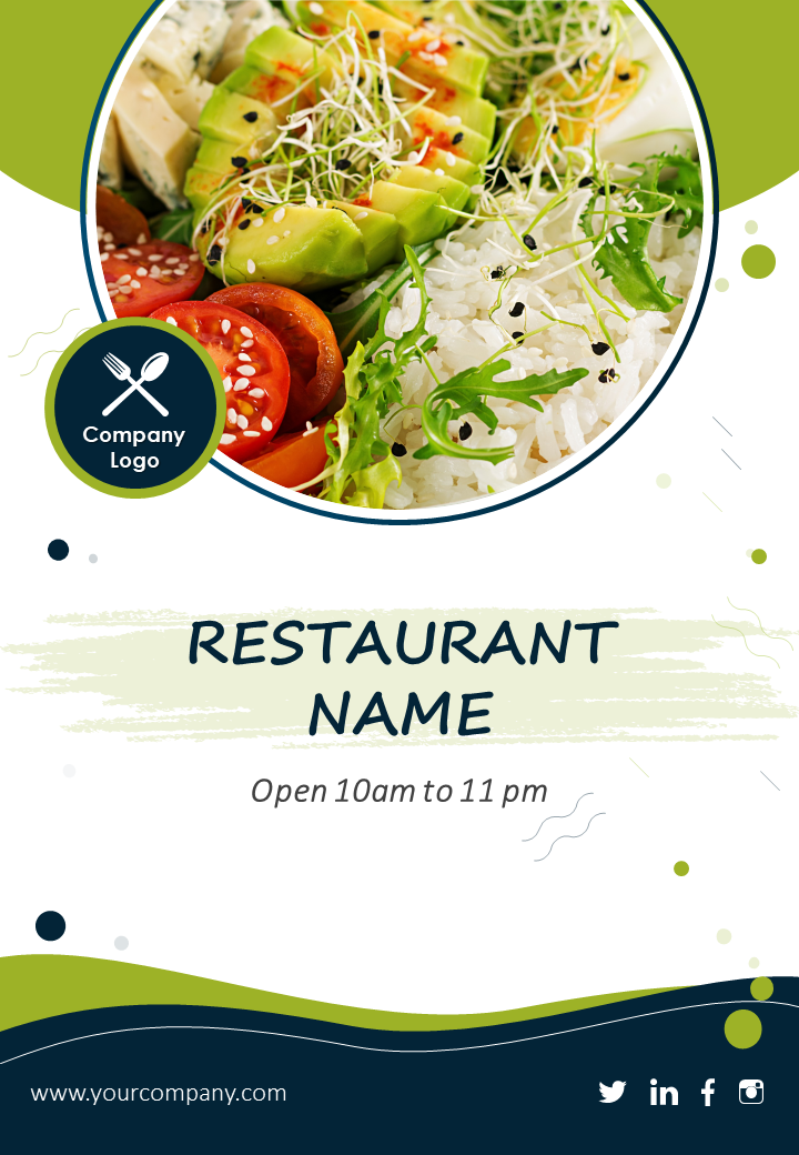 Restaurant Menu Leaflet