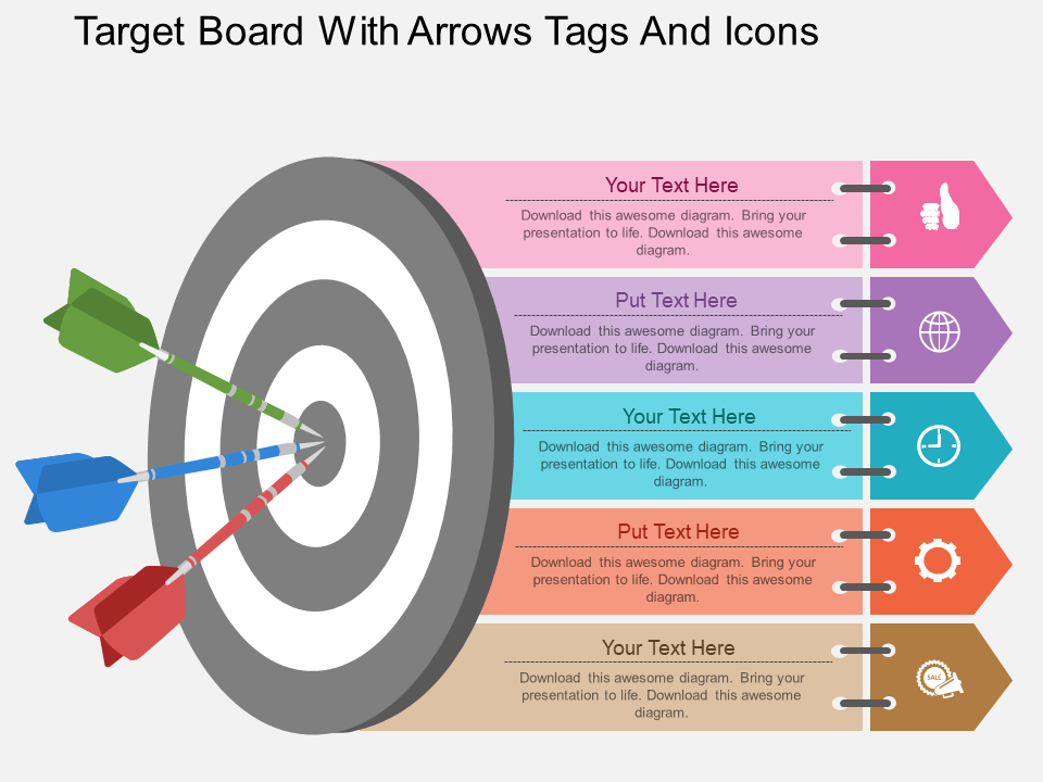 Free Sales Target PowerPoint Template