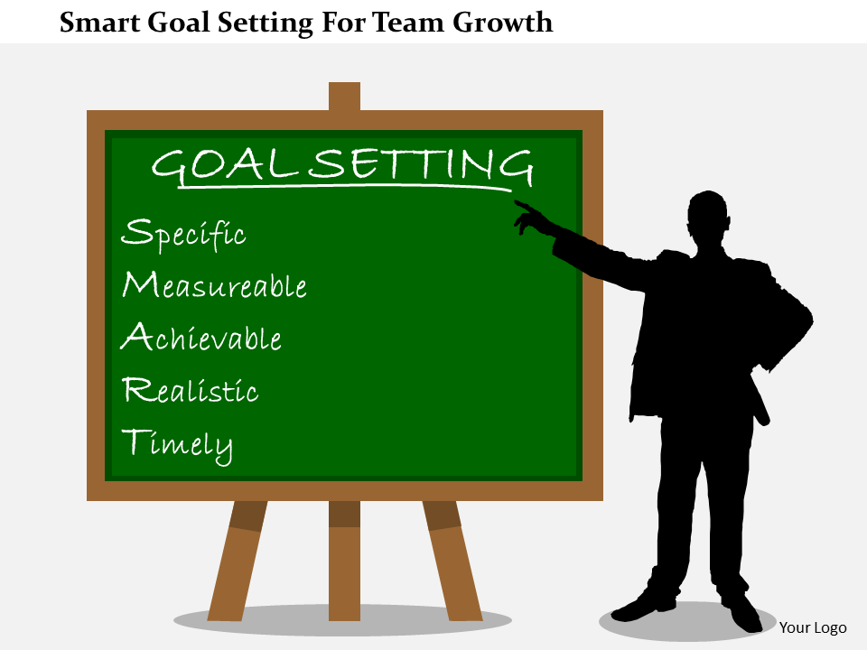 Smart Goal Setting For Team Growth PowerPoint Design