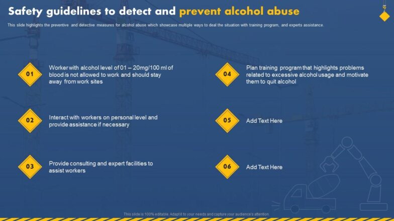 Safety Guidelines To Detect And Prevent Alcohol Abuse Workplace Safety To Prevent Industrial Hazards