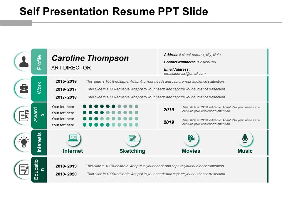 One Page Resume Template 13
