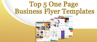 Presenting the most effective One Page Business Flyer (with templates designed by professionals)