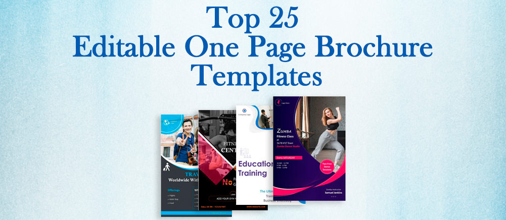 Top 25 Editable One Page Brochure Templates For Winning Clients The Slideteam Blog