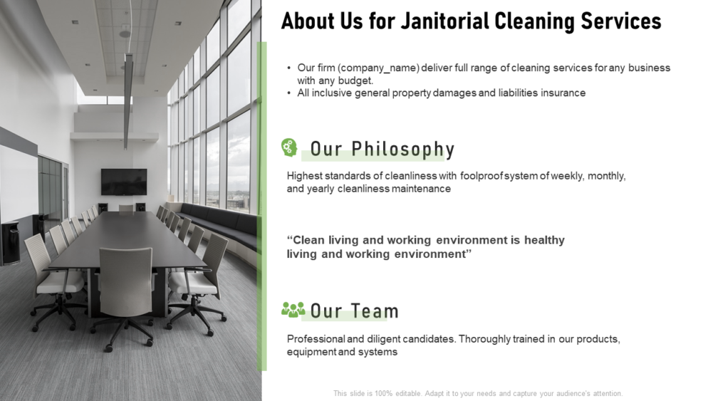 About Us For Janitorial Cleaning Services