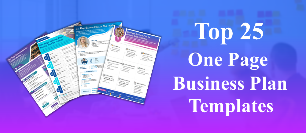 [Updated 2023] Top 25 One Page Business Plan PPT Templates