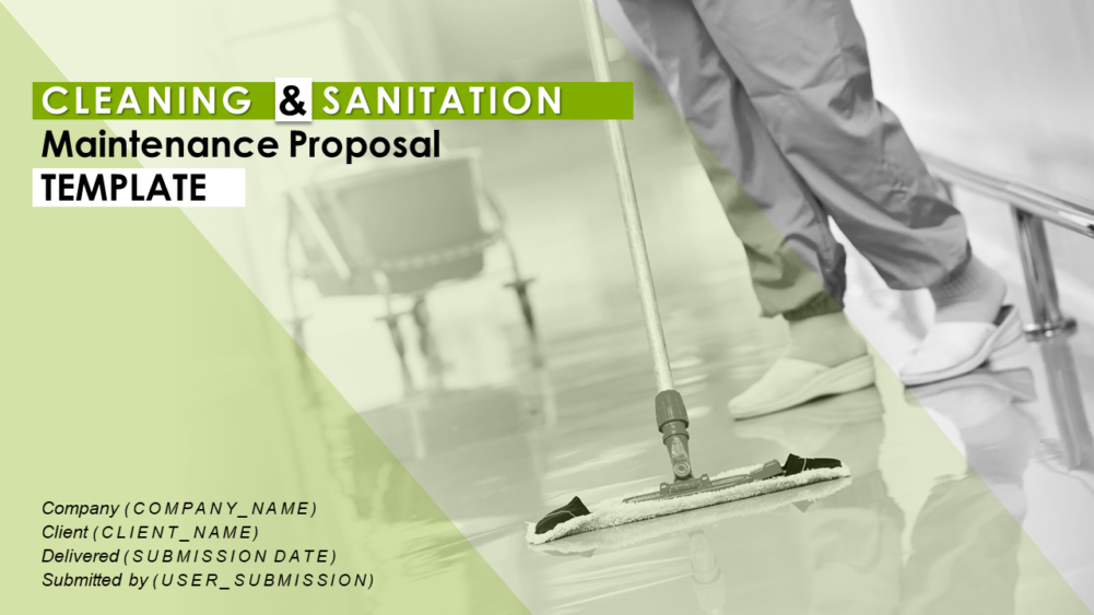 Cleaning And Sanitation Maintenance Proposal Template