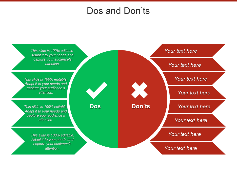 Do's and Don’ts Free PowerPoint Template Do's and Don’ts Free PowerPoint Template