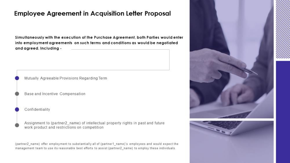 Employee Agreement In Acquisition Letter Proposal