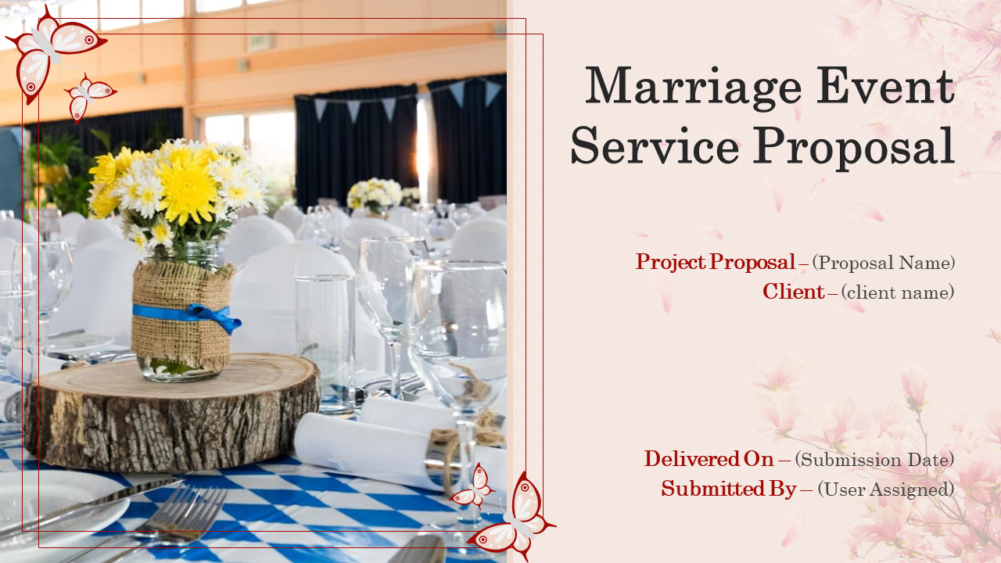 Marriage Event Service Proposal