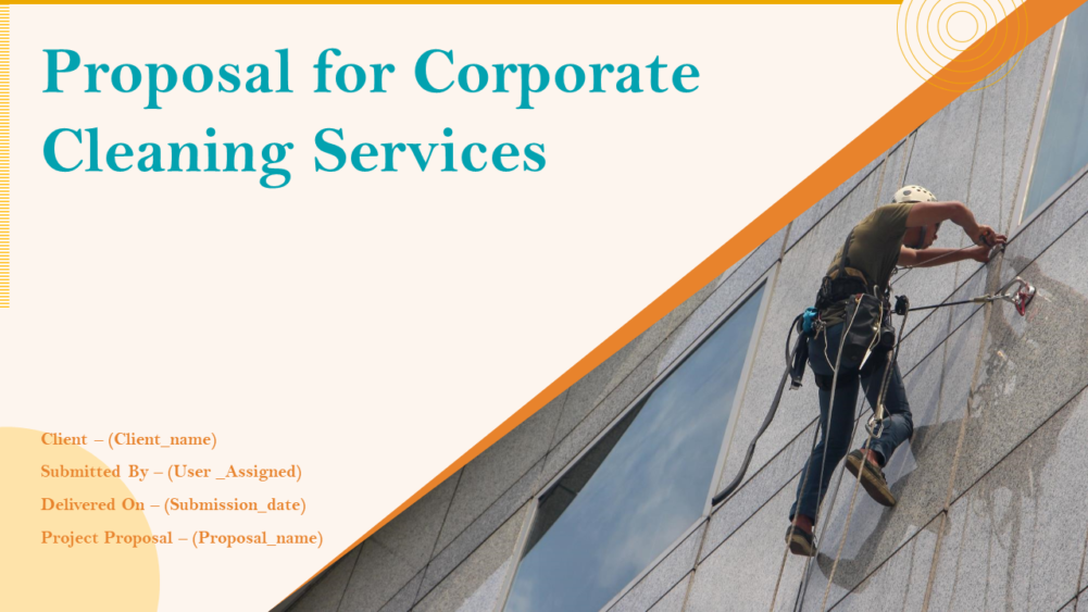 Proposal For Corporate Cleaning Services