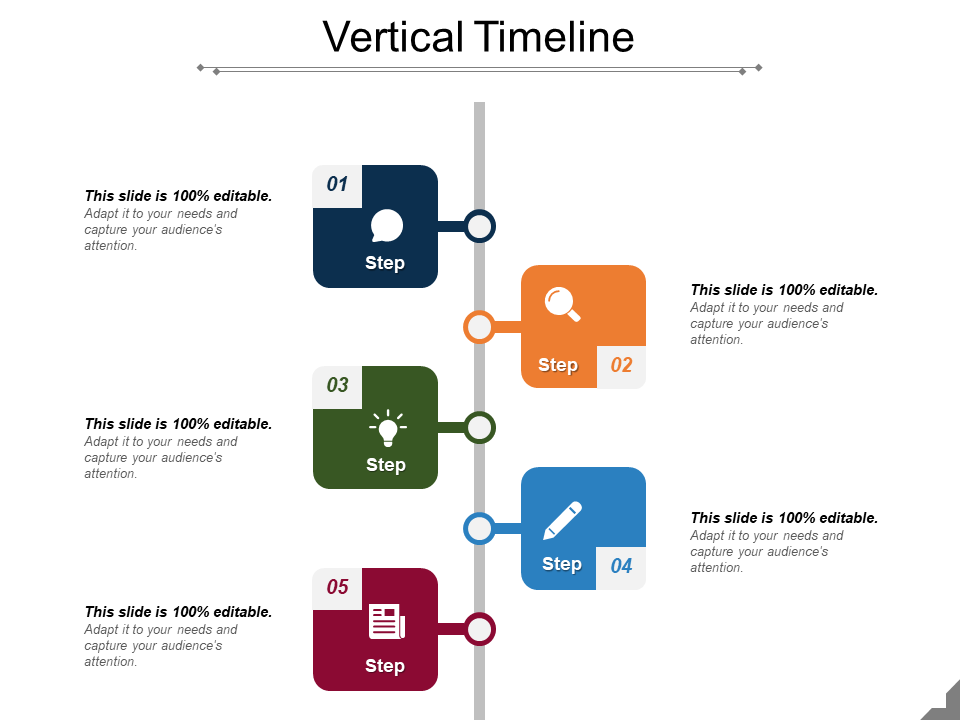 Sales and Marketing Timeline Free PowerPoint Template