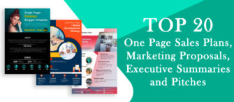 Our Top 20 One-Page Sales and Marketing Plan, Proposals, Executive Summaries and Pitches
