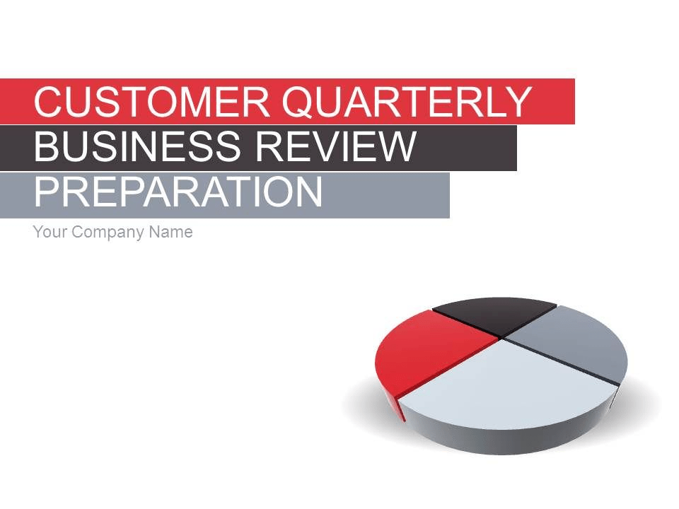 Customer Quarterly Business Review Preparation PowerPoint Templates