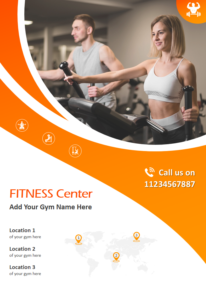 FITNESS Center Add Your Gym Name Here 