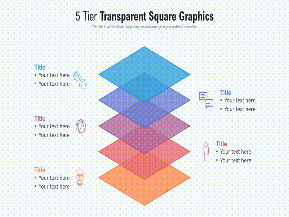 Five Layers Business Infographics Design Animated Template