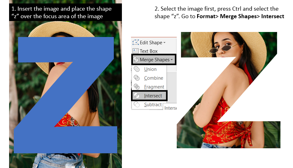 How to Split Image using Merge Shapes