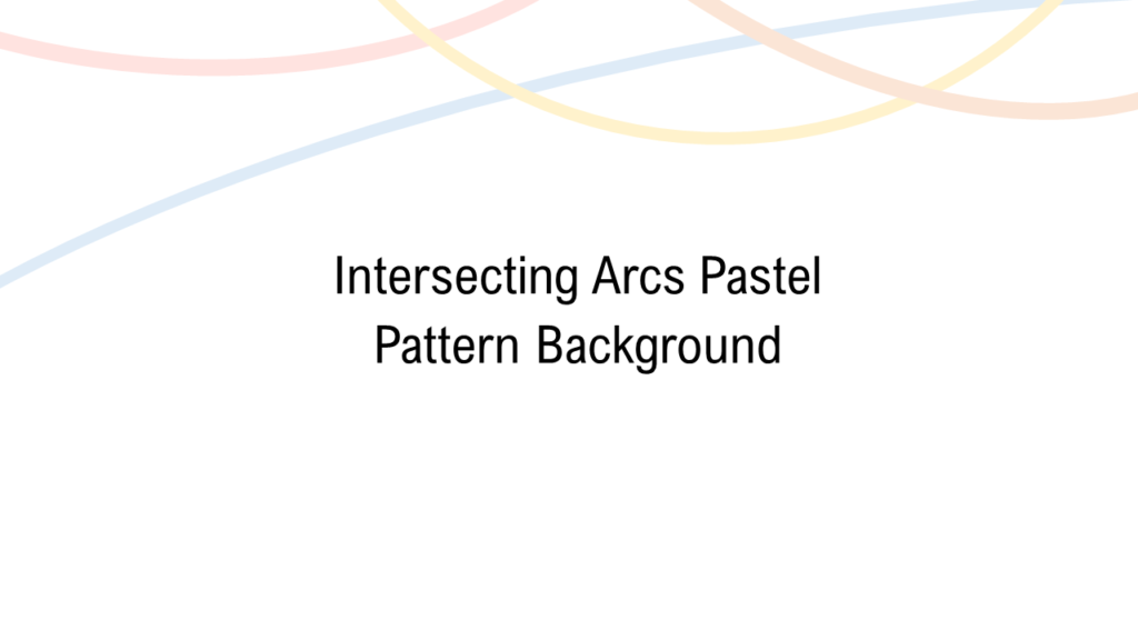 Intersecting Arcs Pastel Pattern Background