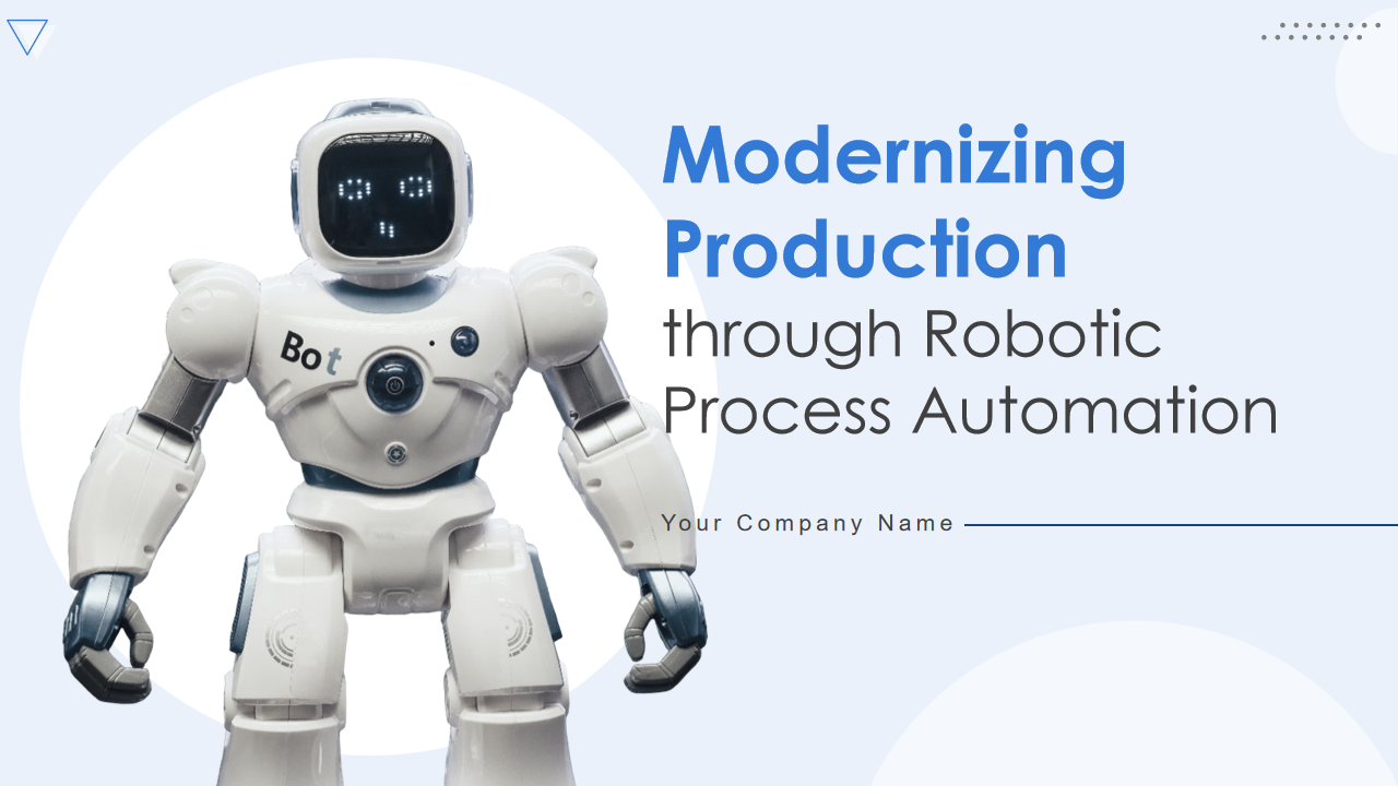 Modernizing Production through Robotic Process Automation