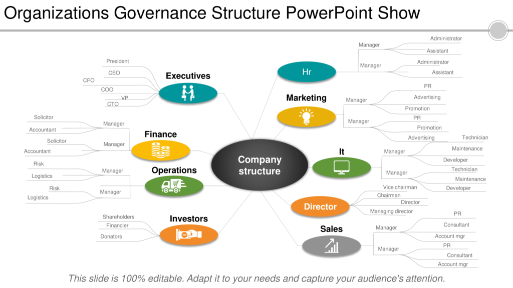 Organizations Governance Structure Powerpoint