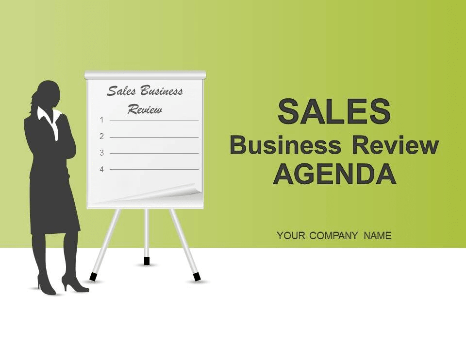 Sales Business Review Agenda PowerPoint Templates