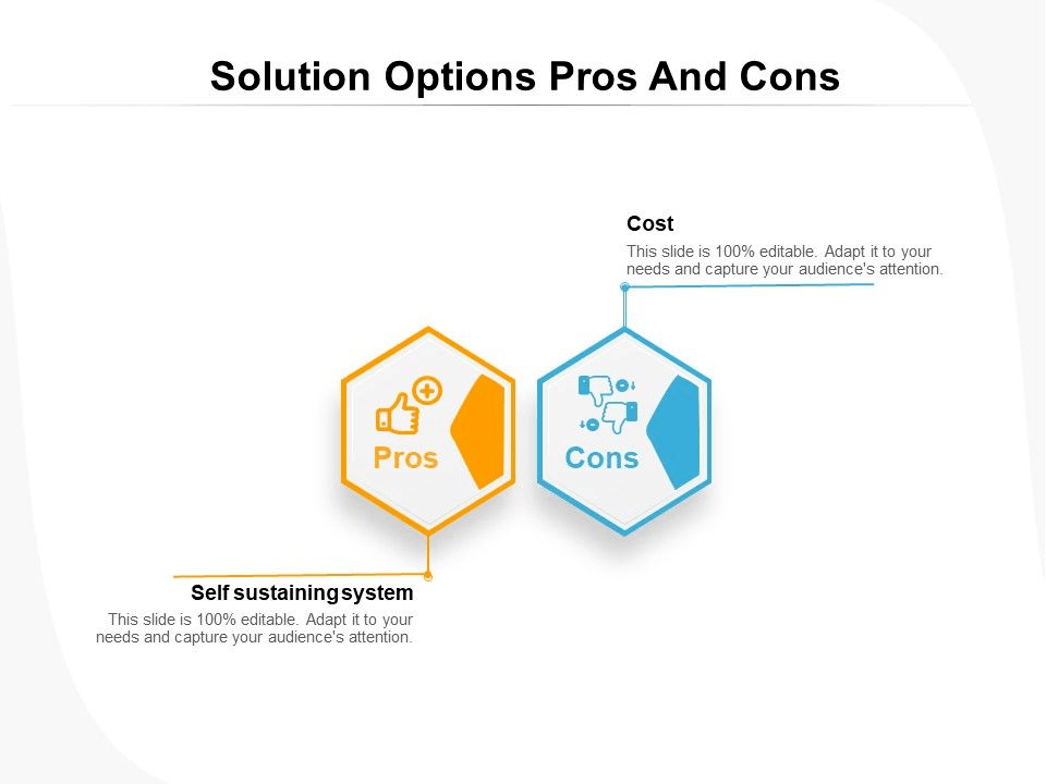 Solution Options Pros And Cons PowerPoint Template
